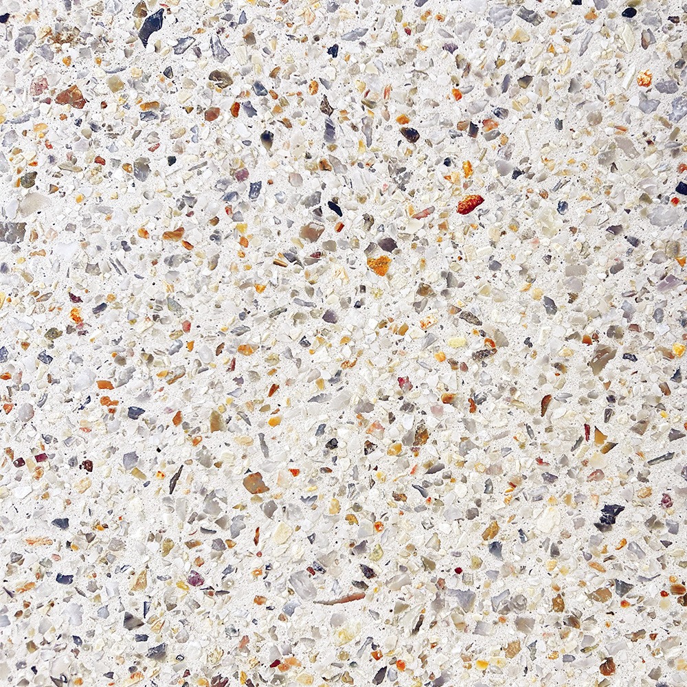 Amber White Exposed Aggregate Concrete